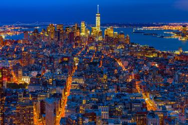 Thumbnail of Night time at Downtown Manhattan